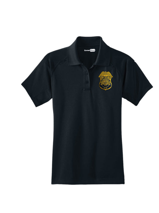 WOMEN'S ARMY CID EMBROIDERED BADGE TACTICAL POLO-CS411