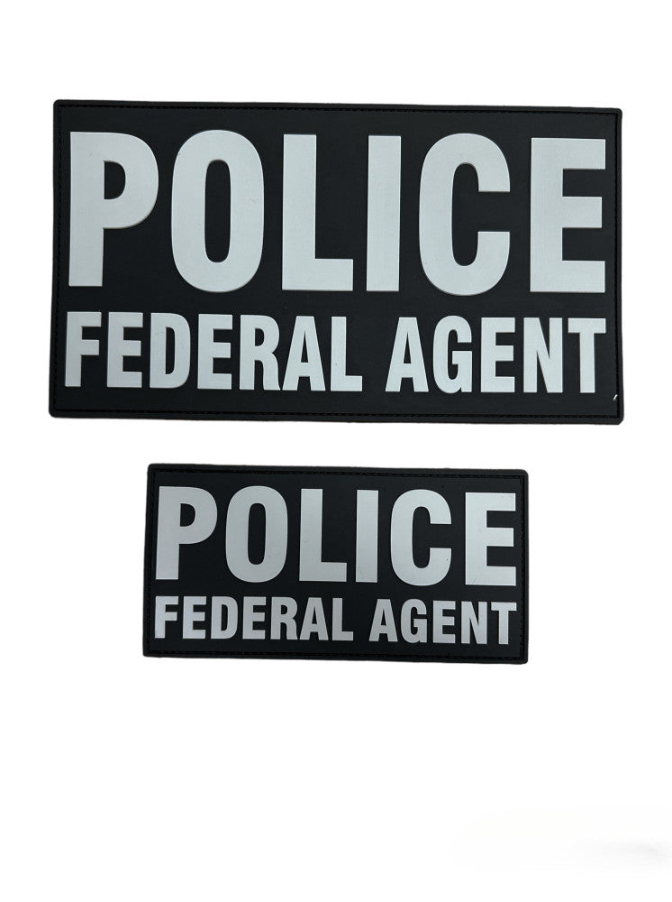 PVC POLICE FEDERAL AGENT PATCH SET (MORE COLORS AVAILABLE)