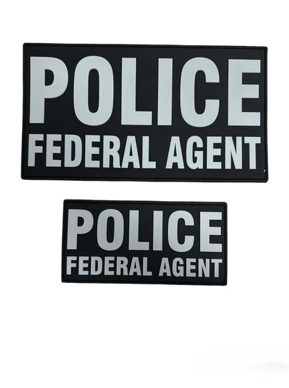 PVC POLICE FEDERAL AGENT PATCH SET (MORE COLORS AVAILABLE)