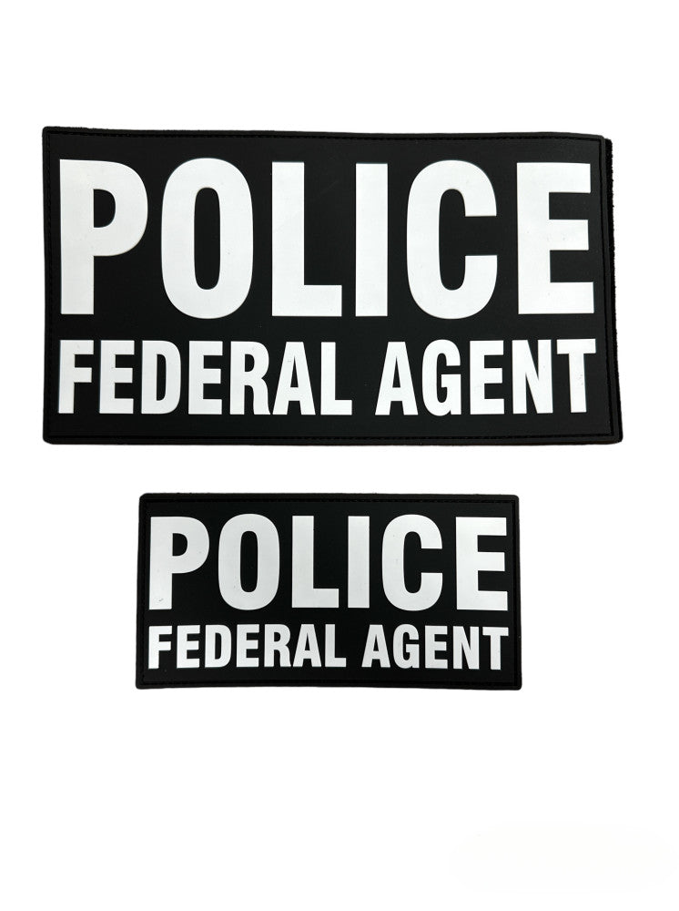 PVC POLICE FEDERAL AGENT PATCH SET (MORE COLORS AVAILABLE)