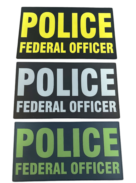 PVC POLICE FEDERAL OFFICER 9"X 5"