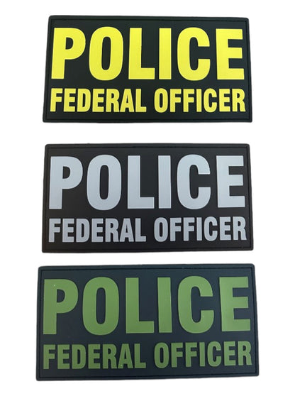 PVC POLICE FEDERAL OFFICER 6"X3"