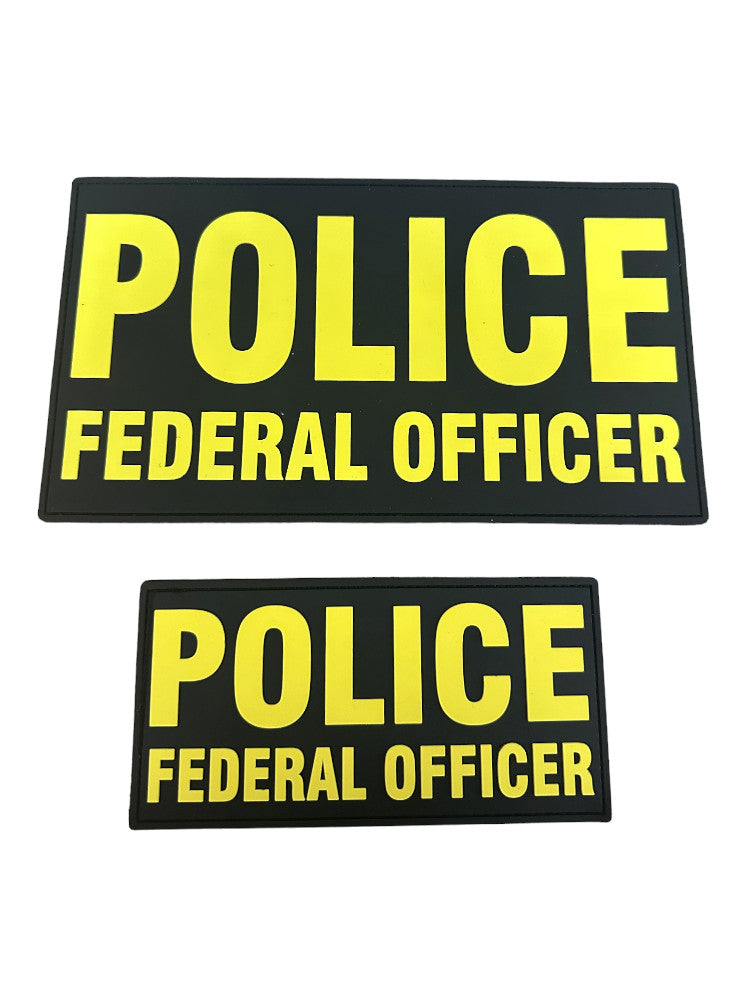 PVC POLICE FEDERAL OFFICER PATCH SET (MORE COLORS AVAILABLE)