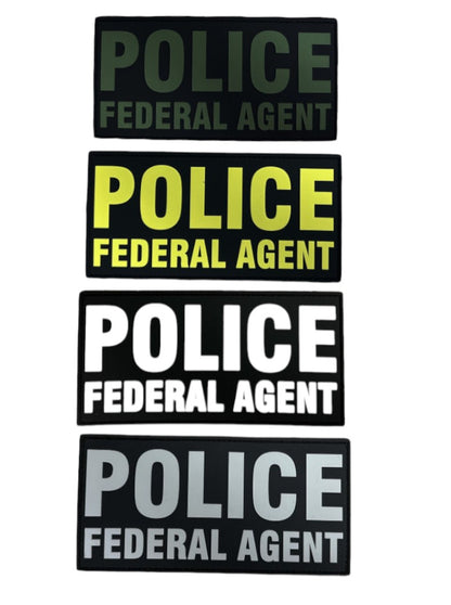 PVC POLICE FEDERAL AGENT 6X3 PATCH