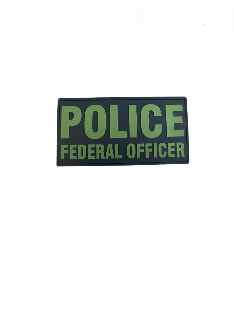 PVC POLICE FEDERAL OFFICER 6"X3"