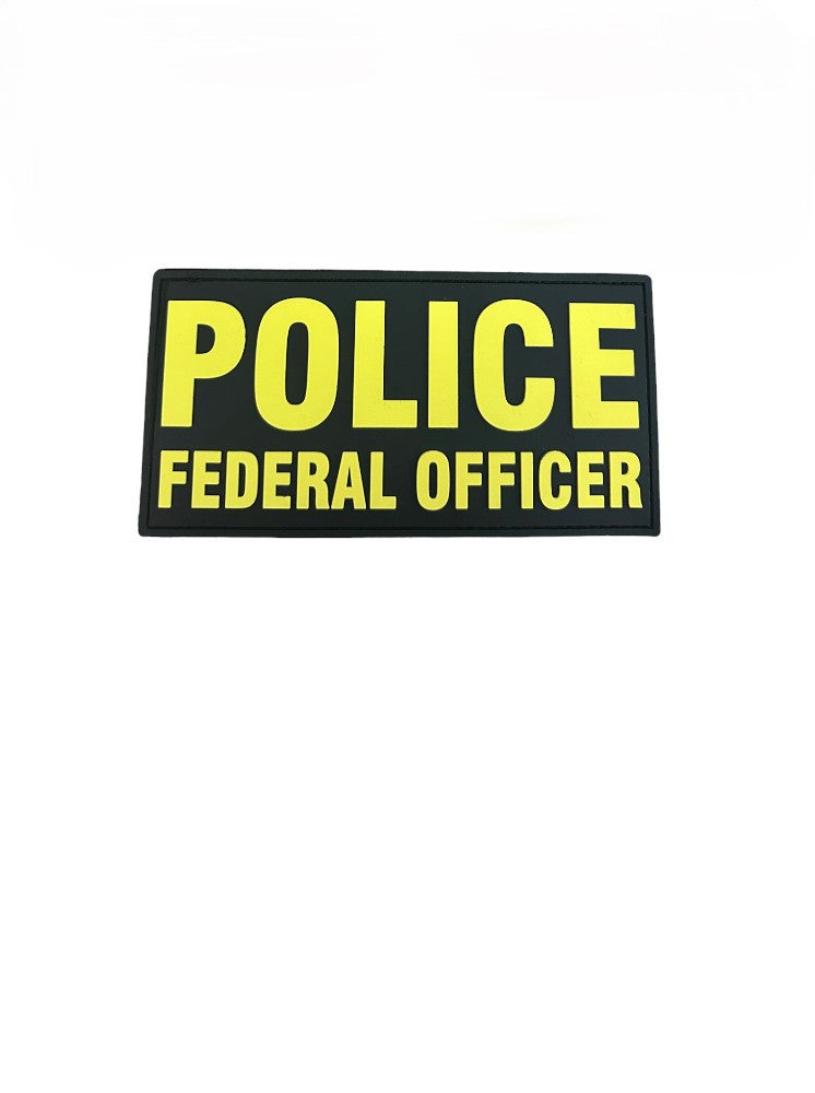 PVC POLICE FEDERAL OFFICER 6"X3"