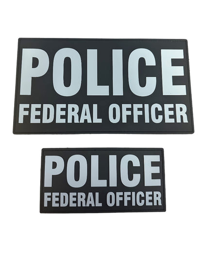 PVC POLICE FEDERAL OFFICER PATCH SET (MORE COLORS AVAILABLE)