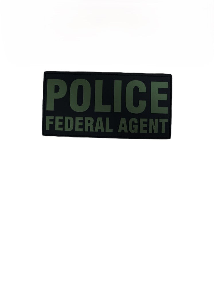 PVC POLICE FEDERAL AGENT 6X3 PATCH