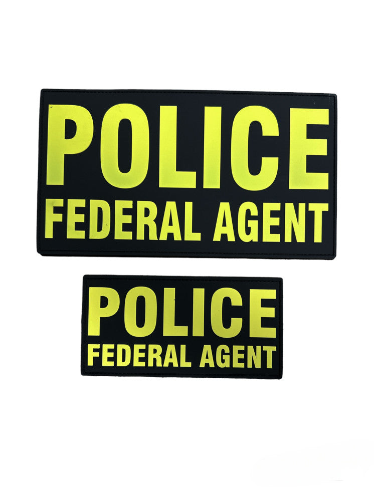 PVC POLICE FEDERAL AGENT PATCH SET (MORE COLORS AVAILABLE)