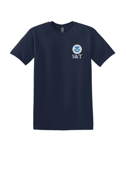 DHS SCIENCE & TECHNOLOGY (S&T) HEAVY COTTON T-SHIRT-5000