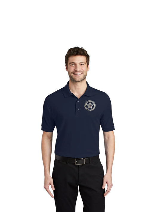 MEN'S POLO W/ USMS SILVER STAR-K500