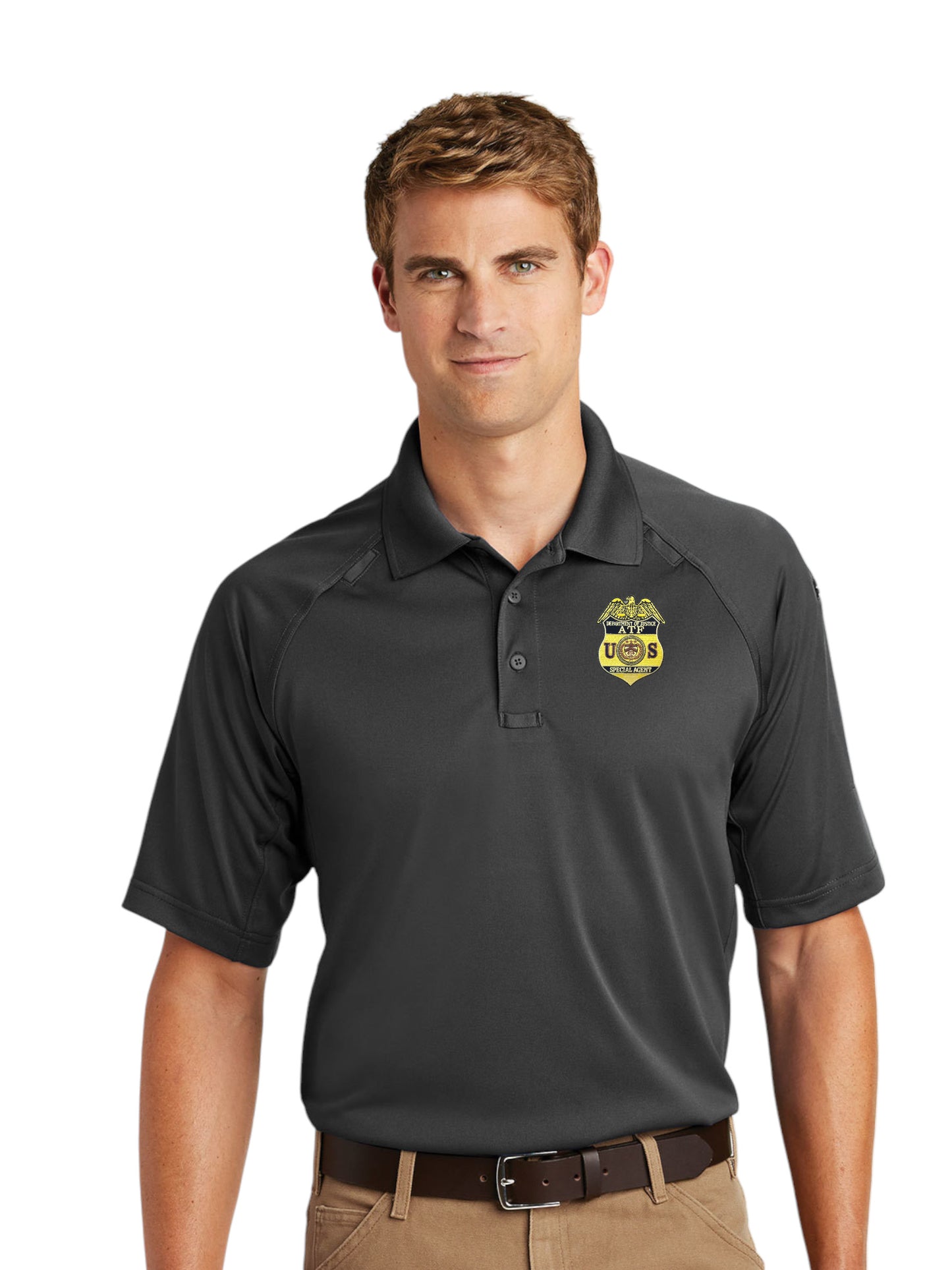 MEN'S ATF S/A BADGE TACTICAL POLO-CS410