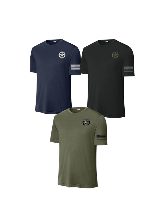 IN STOCK USMS MOISTURE WICKING RAID T-SHIRT W/ FLAG ON SLEEVE