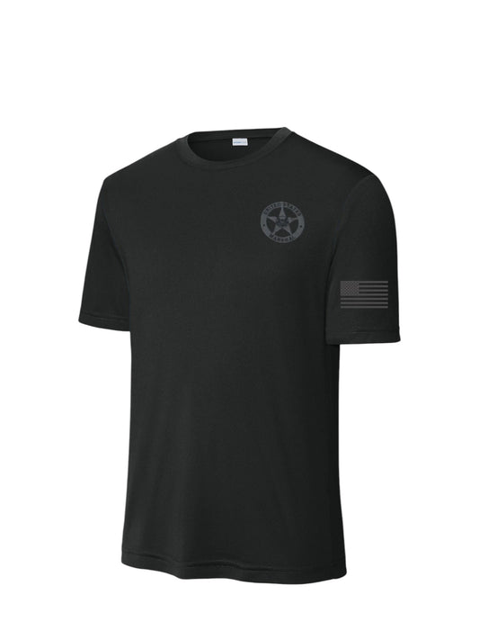 USMS WICKING T-SHIRT-BLACK/BLACK INK