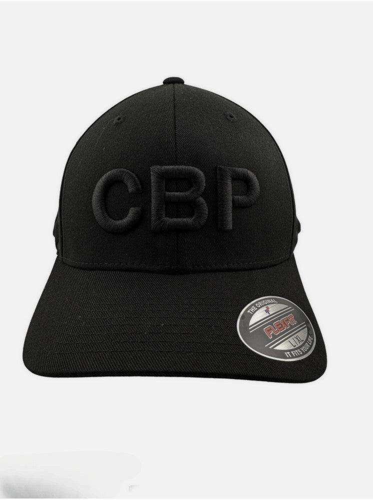 CBP FLEX FIT HAT CBP "BLACKOUT" LETTERS