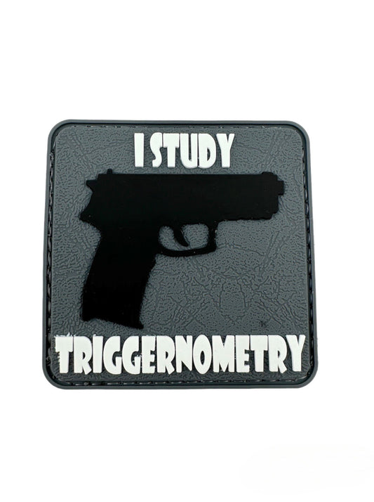 I STUDY TRIGGERNOMETRY PVC MORALE PATCH