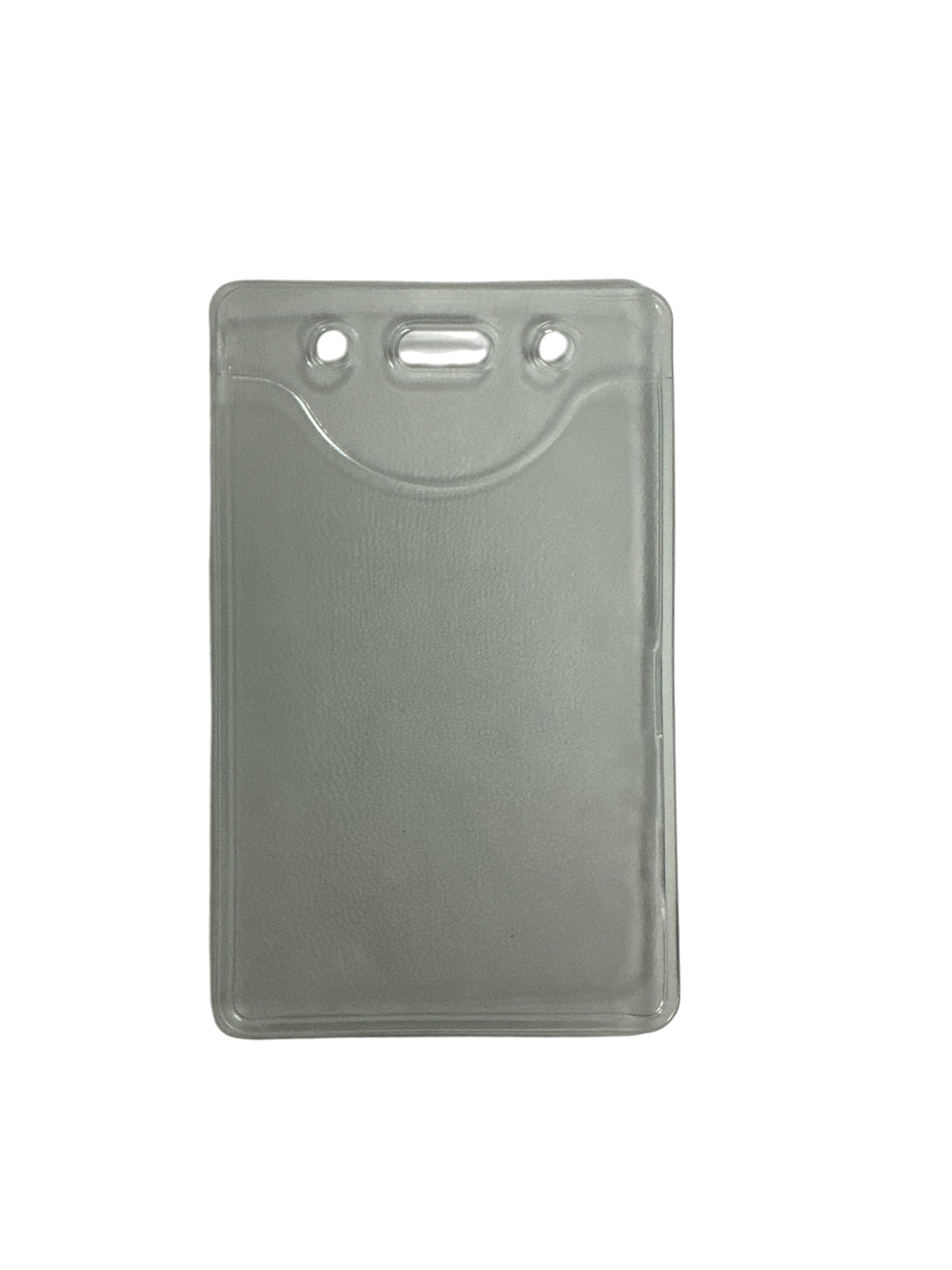 CLEAR VERTICAL BADGE HOLDER WITH SLOT