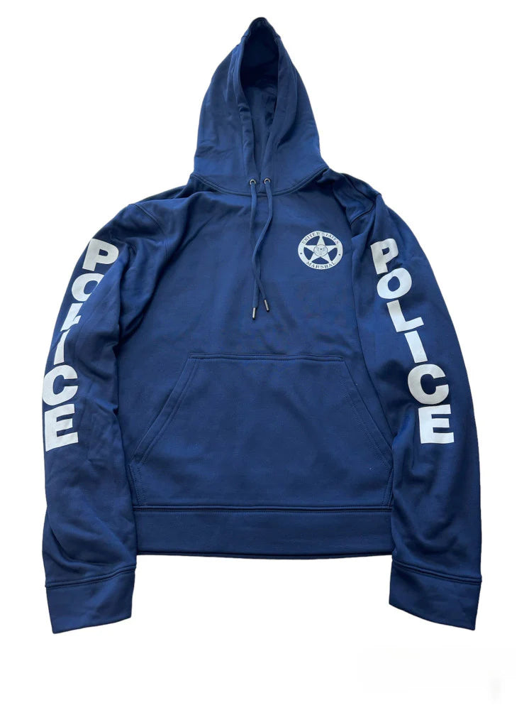 CLEARANCE USMS SPORT TEK WICKING HOODED PULLOVER W/ POLICE DOWN SLEEVES