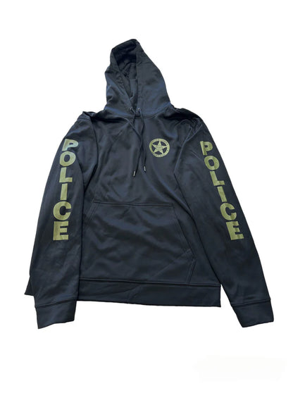 CLEARANCE USMS SPORT TEK WICKING HOODED PULLOVER W/ POLICE DOWN SLEEVES