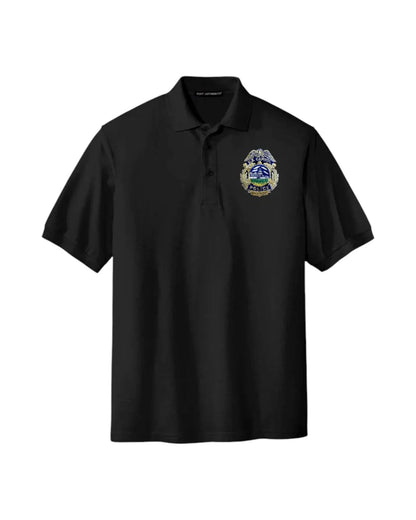 USCP BADGE W/ FLAG ON SLEEVE POLO MEN'S-K500