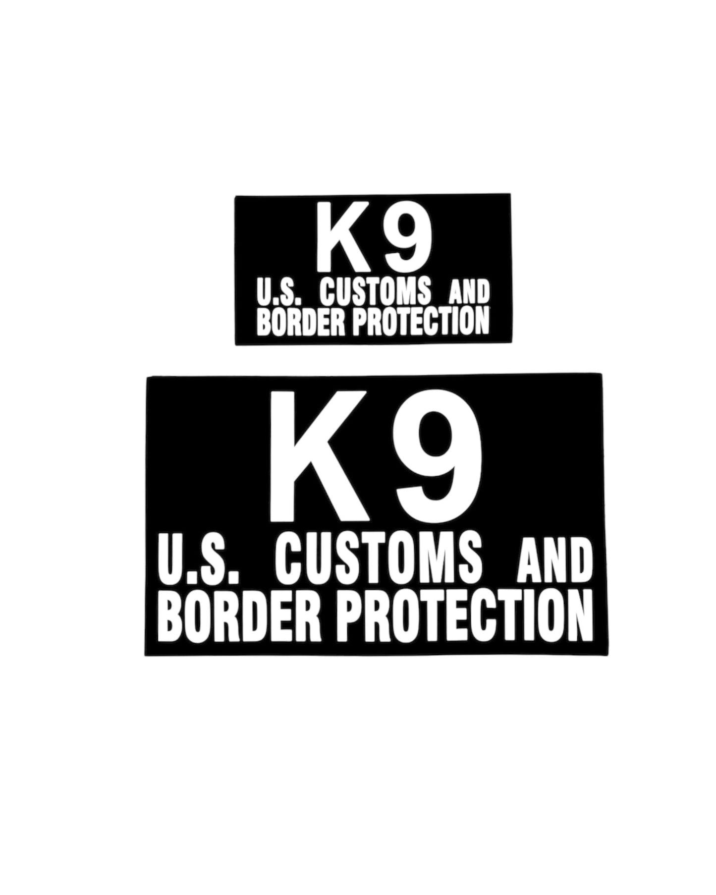 CBP K9 PVC PATCH SET