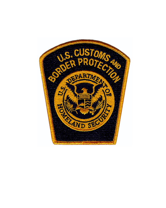 CBP SHOULDER PATCH BORDER PATROL-GOLD/NAVY