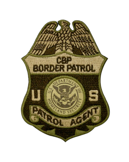 CBP PATROL AGENT BADGE PATCH-MULTI CAMO