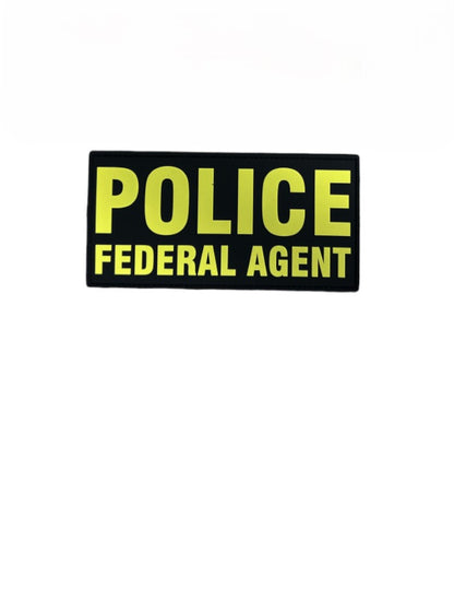 PVC POLICE FEDERAL AGENT 6X3 PATCH