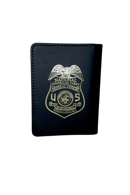 BOP CREDENTIAL CASE WITH LEOSA BADGE IMPRINTED 504-MI