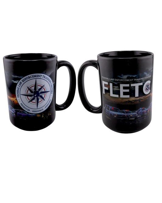 FLETC BLACK 15 oz COFFEE MUG