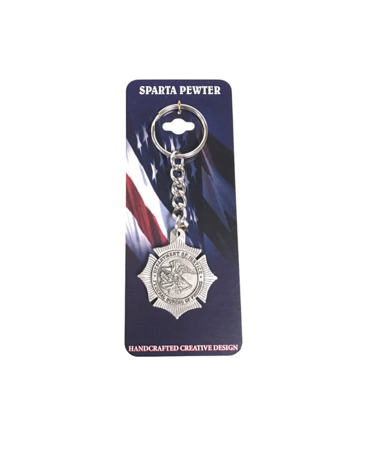 CLEARANCE BOP SOLID PEWTER KEYRING