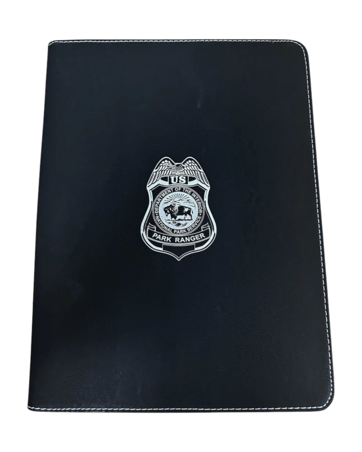 NPS PARK RANGER ZIPPERED LEATHERLETTE PADFOLIO