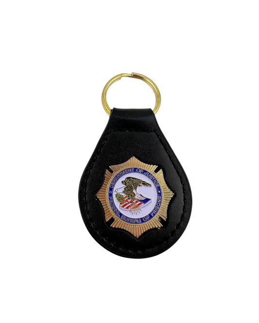 CLEARANCE BOP LEATHER BACK KEY RING