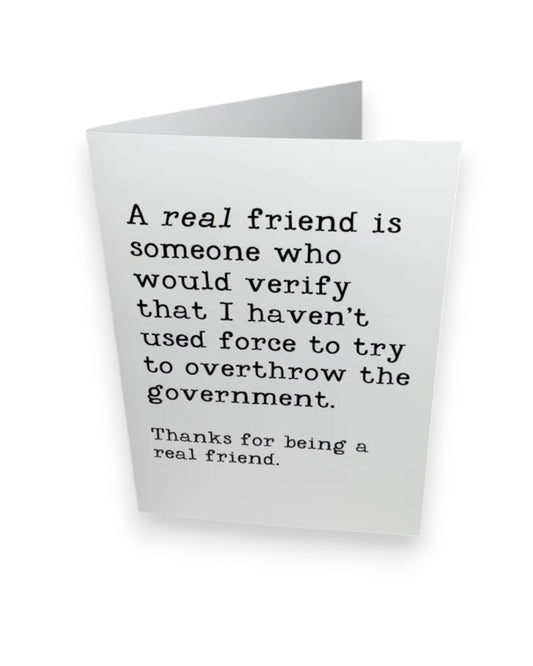 REAL FRIEND CARD