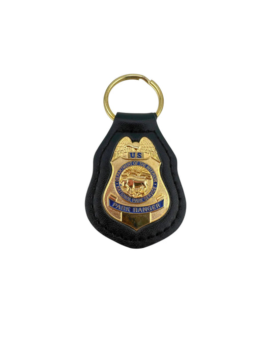 NPS PARK RANGER LEATHER BACK KEYRING