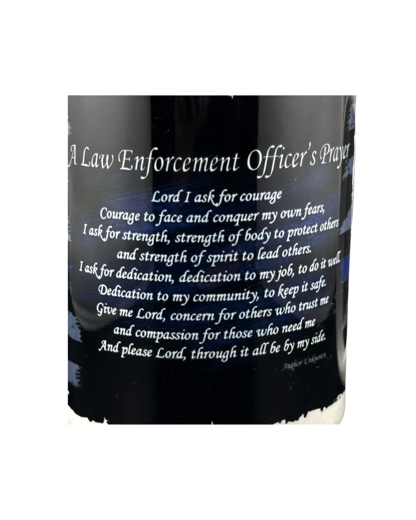 LAW ENFORCEMENT PRAYER PINT GLASS