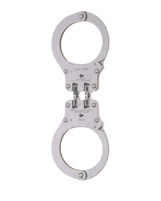 NICKEL FINISH HINGED HANDCUFFS-801C