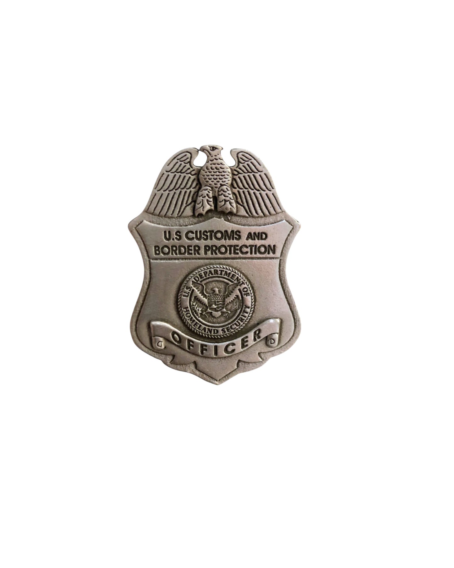 CBP OFFICER PEWTER MAGNET