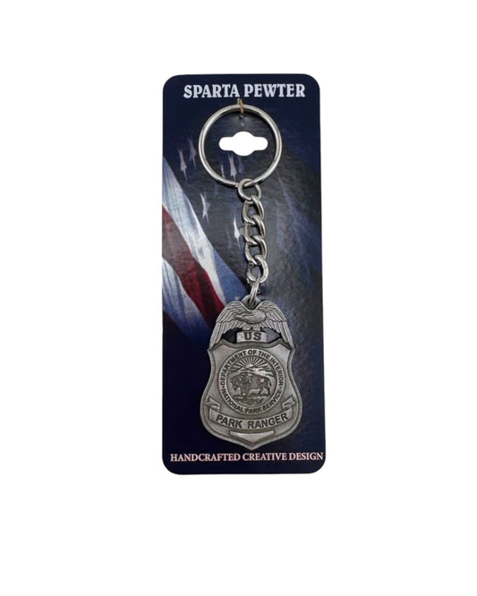 NPS SOLID PEWTER KEYRING