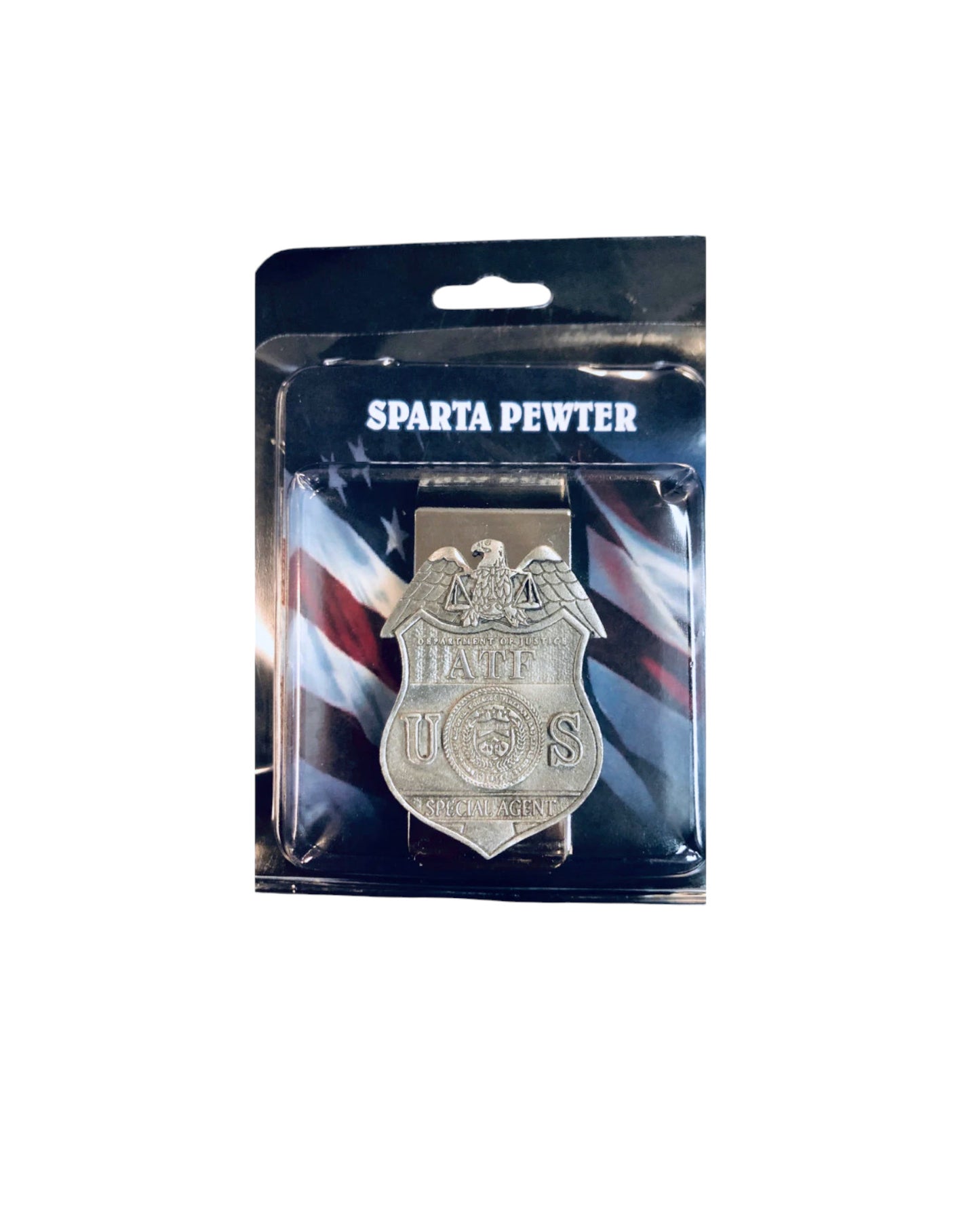 ATF SPECIAL AGENT PEWTER MONEY CLIP