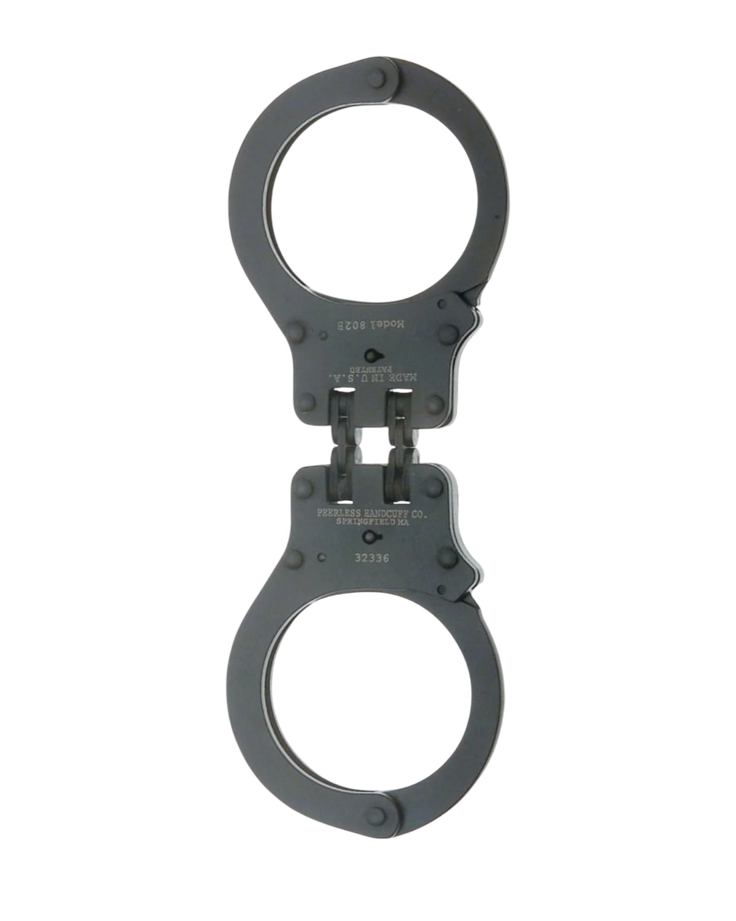 BLACK OXIDE FINISH HINGED HANDCUFFS-802C