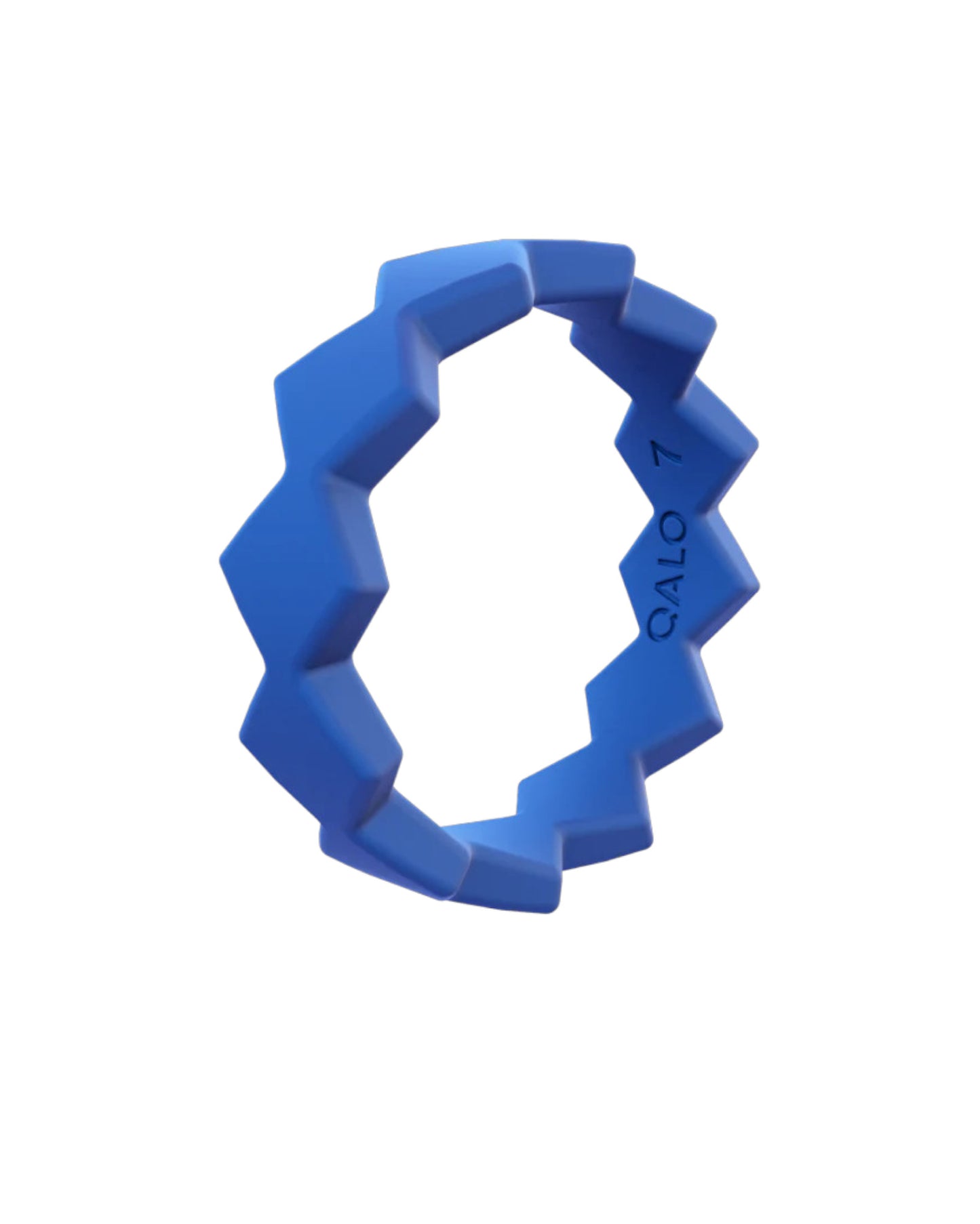 QALO WOMEN'S BOLT SILICONE RING- BRIGHT BLUE