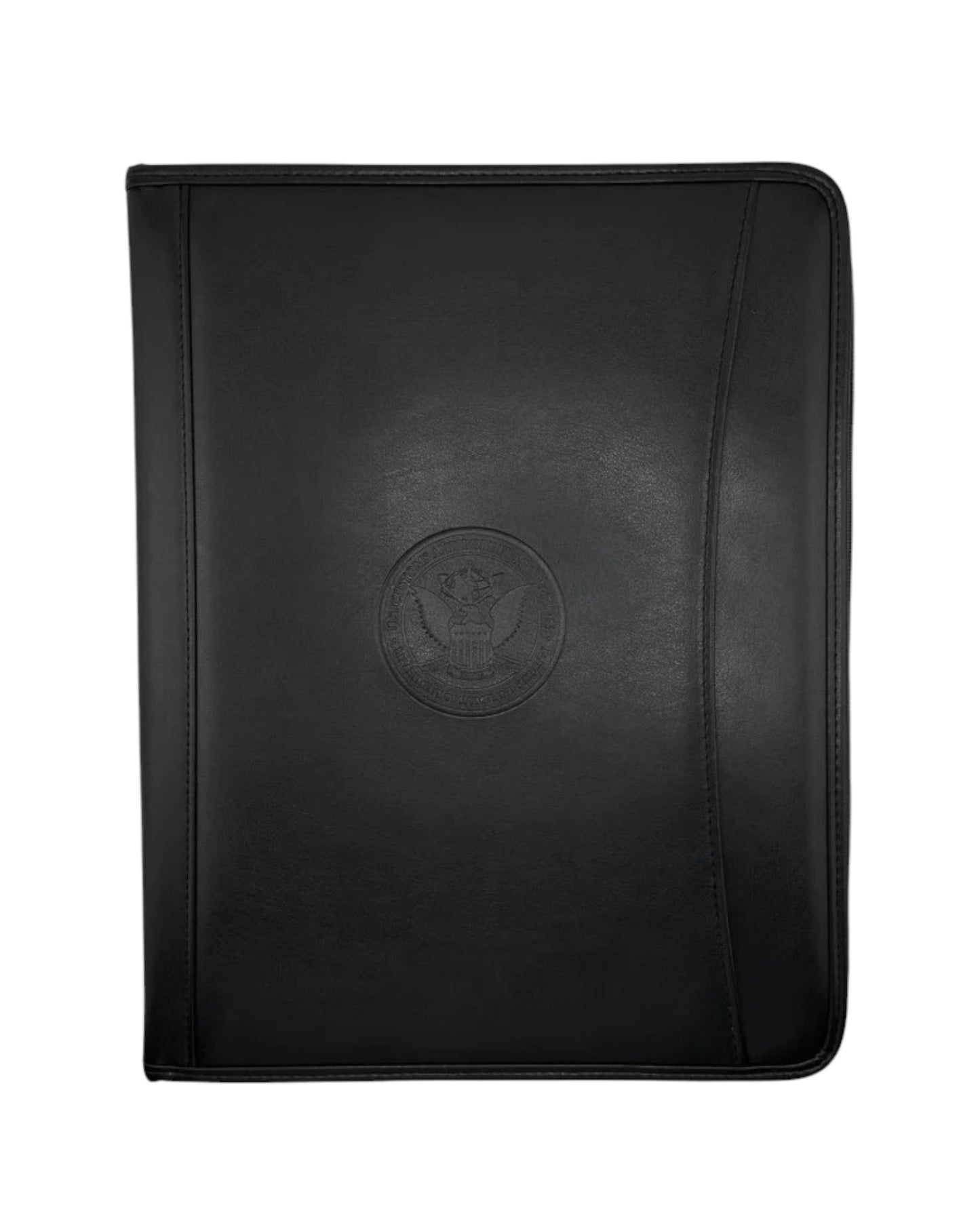 CBP SEAL EMBOSSED ZIPPERED PADFOLIO