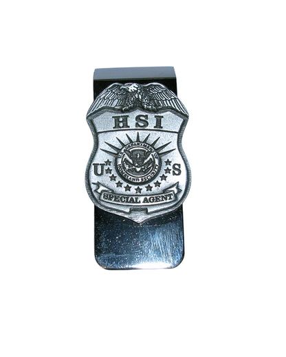 HSI SPECIAL AGENT PEWTER MONEY CLIP