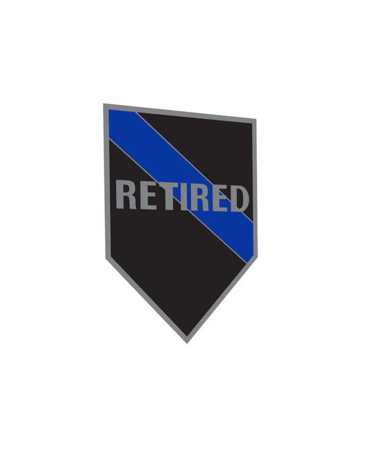 RETIRED POLICE OFFICER STICKER 4X6"