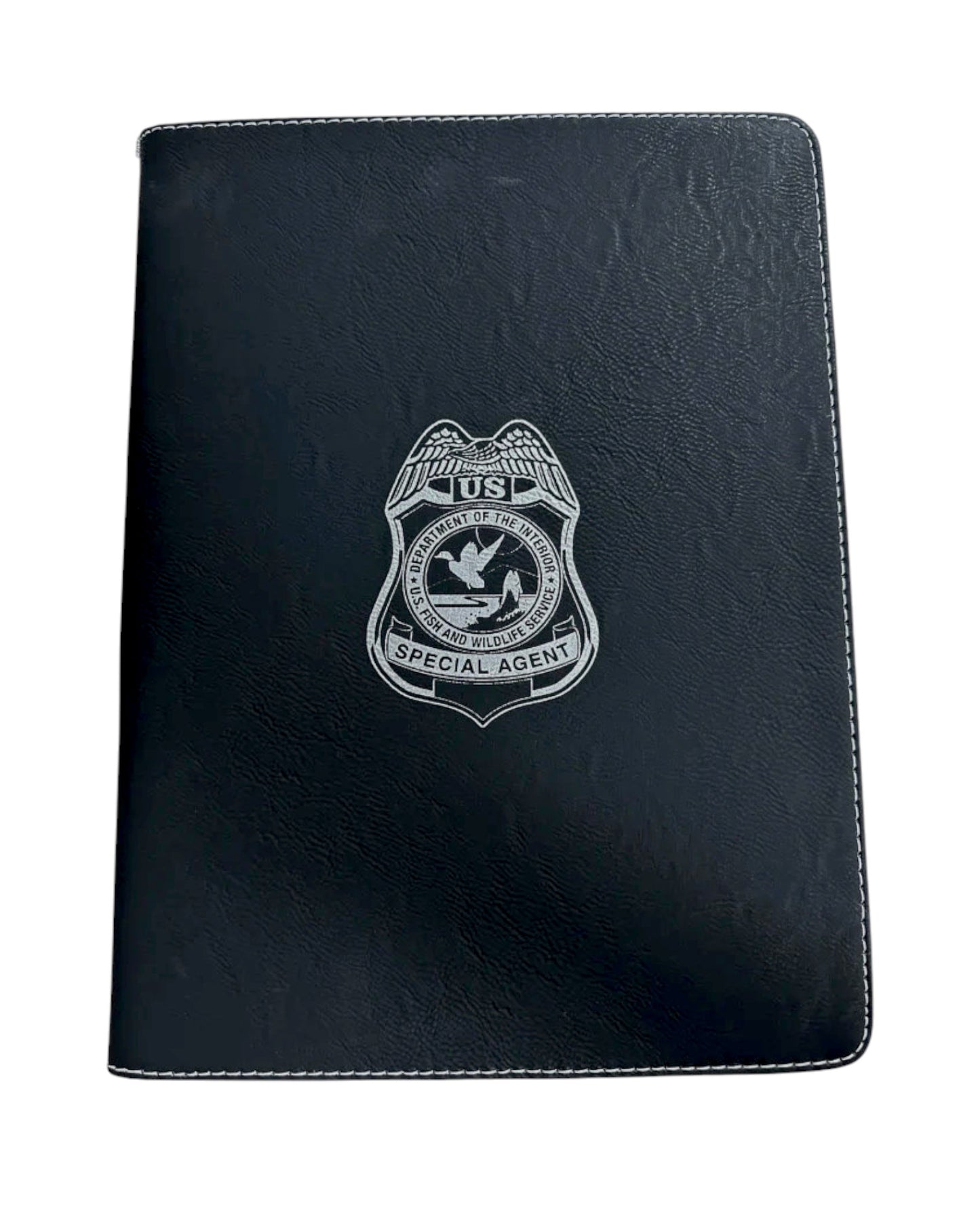 FWS SPECIAL AGENT ZIPPERED LEATHERLETTE  PADFOLIO