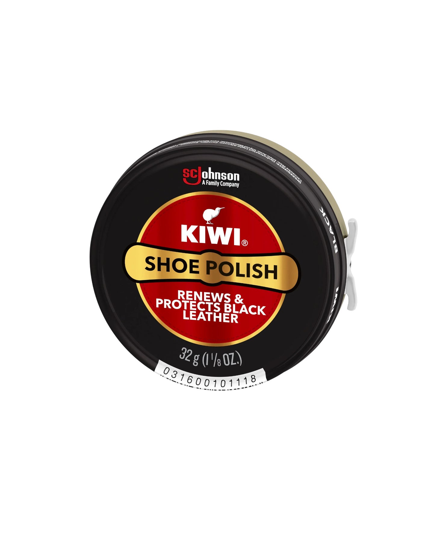 KIWI SHOE POLISH TIN 32G BLACK