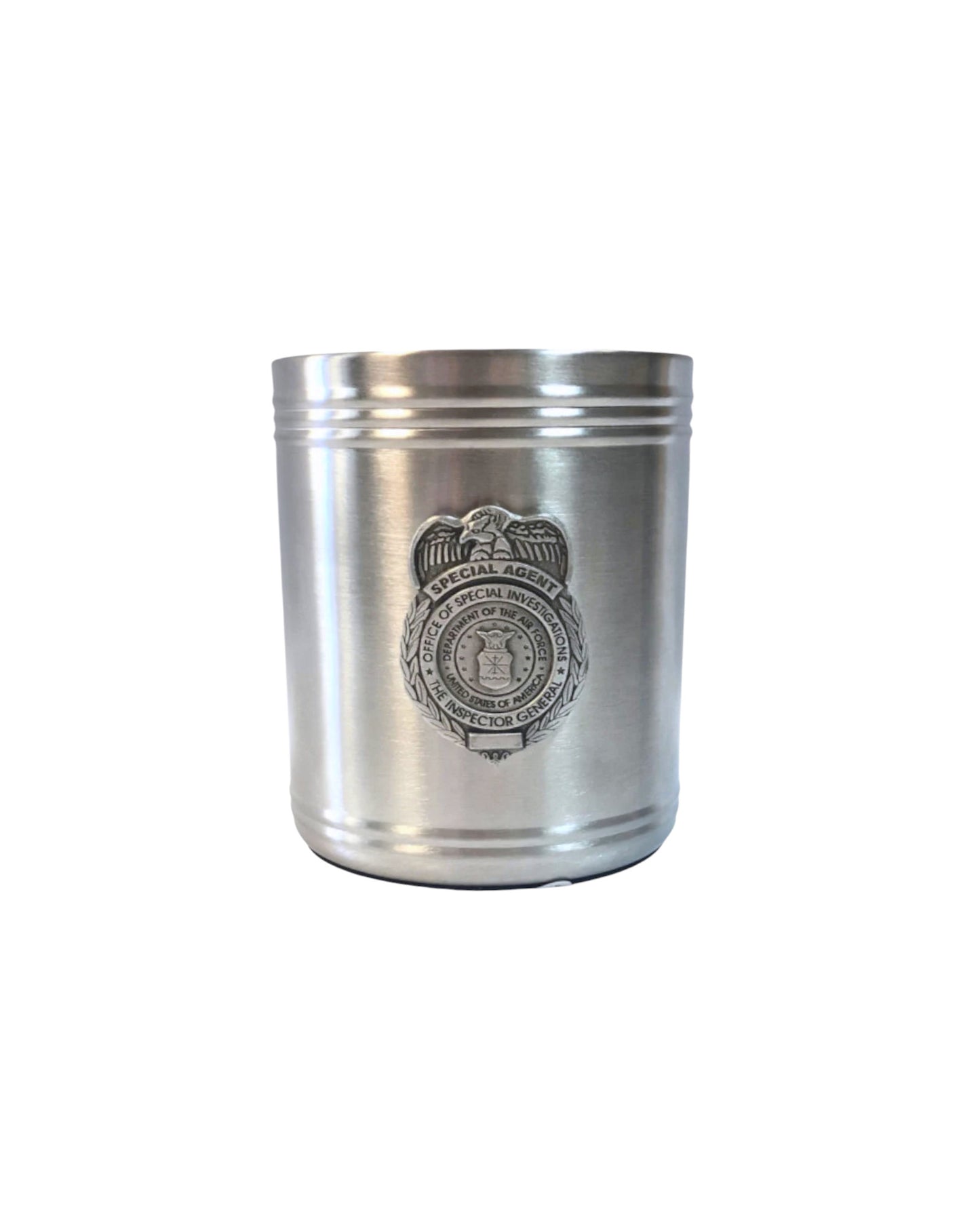 AFOSI PEWTER CAN COOZIE