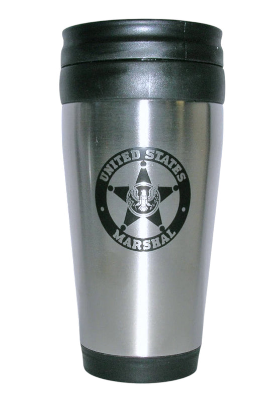 USMS STAR STAINLESS STEEL TRAVEL MUG