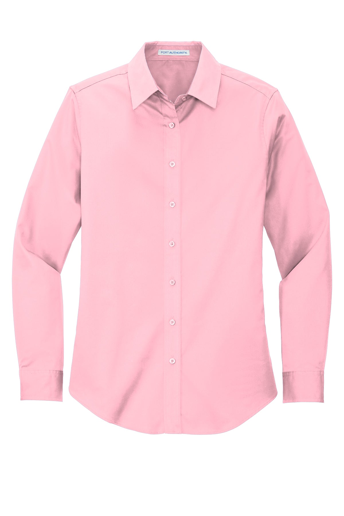 LADIES LONG SLEEVE BUTTON SHIRT L608